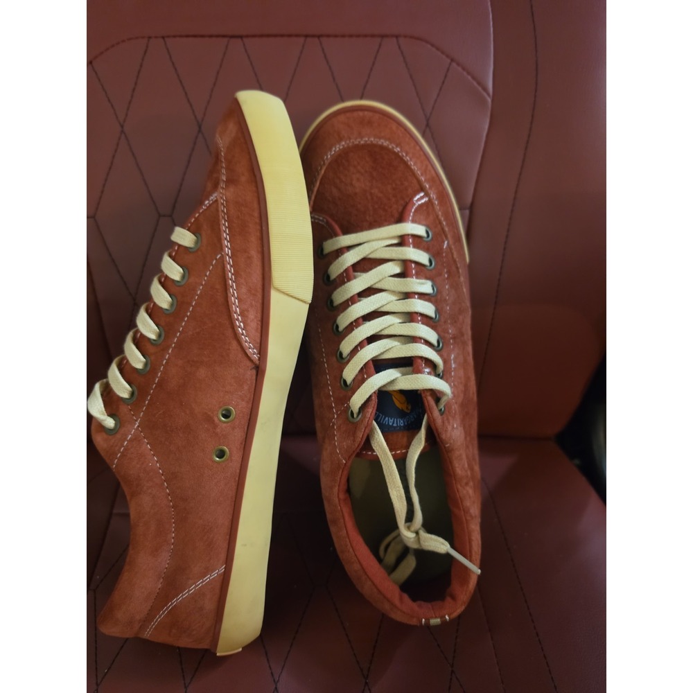 Margaritaville Red Lorient  Suede Sneakers Mens Size 10.5 New